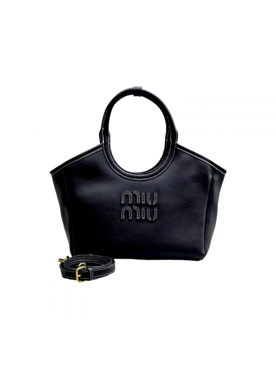 Кожаная маленькая сумка Miu Miu Ivy